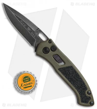 Buck Knives Buck Impact Automatic Knife OD Green (3.125" Black SW) 0898GRS 4 Buck Knives Buck Impact Automatic Knife OD Green (3.125" Black SW) 0898GRS - Image 4