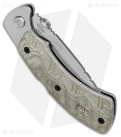 Buck Knives Buck Open Season Folding Skinner Lockback Knife OD Green Micarta (3.7" Satin) -SOG Store Buck Open Season Folding Skinner 557ODS BHQ 80998 jr side