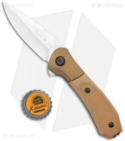 Buck Knives Buck Paradigm Spring Assisted Knife Brown G-10 (3" Satin) -SOG Store Buck Paradigm SA Brown G 10 Satin BHQ 120600 jr bottlecap