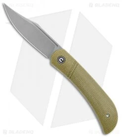 CIVIVI Appalachian Drifter Slip Joint Knife Olive Micarta (2.9"SW) C2015B