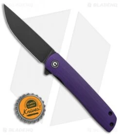 CIVIVI Brad Zinker Bo Liner Lock Knife Purple G-10 (2.9" Black SW) -SOG Store CIVIVI Brad Zinker Bo LL Purple G 10 Black SW BHQ 136916 td size jr