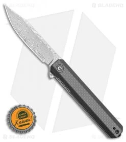 CIVIVI Chronic Liner Lock Knife Carbon Fiber (3.22" Damascus) -SOG Store CIVIVI Chronic Liner Lock Knife Carbon Fiber 3.22 Damascus C917DS BHQ 105676 LS Bottlecap