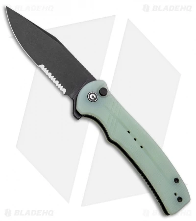CIVIVI Cogent Button Lock Knife Natural Jade G-10 (3.5" Black Serr) C20038E-3 1 CIVIVI Cogent Button Lock Knife Natural Jade G-10 (3.5" Black Serr) C20038E-3