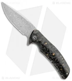 CIVIVI Incite Liner Lock Knife Gold Foil/Clear Resin (3.7" Damascus) C908DS-1