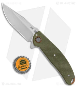 CRKT Burnley Butte Deadbolt Lock Assisted Flipper Knife Green G-10 (3.3" SW) -SOG Store CRKT Burnley Butte Deadbolt Lock Assisted Green G 10 SW BHQ 144096 jr bottlecap