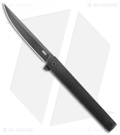 CRKT CEO Flipper Liner Lock Knife Black GRN (3.25" Black) 1 CRKT CEO Flipper Liner Lock Knife Black GRN (3.25" Black)