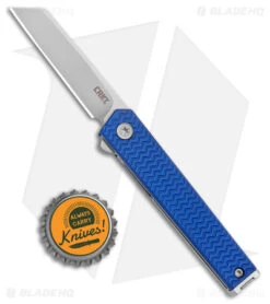 CRKT CEO Microflipper Liner Lock Knife Blue Aluminum (2.21" Satin) 7 CRKT CEO Microflipper Liner Lock Knife Blue Aluminum (2.21" Satin) -SOG Store CRKT CEO Microflipper LL Blue Aluminum Satin BHQ 178655 jr bottlecap
