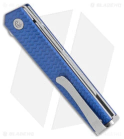 CRKT CEO Microflipper Liner Lock Knife Blue Aluminum (2.21" Satin) 6 CRKT CEO Microflipper Liner Lock Knife Blue Aluminum (2.21" Satin) -SOG Store CRKT CEO Microflipper LL Blue Aluminum Satin BHQ 178655 jr side