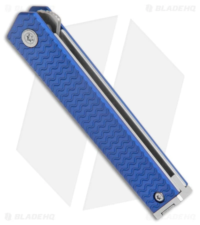 CRKT CEO Microflipper Liner Lock Knife Blue Aluminum (2.21" Satin) 2 CRKT CEO Microflipper Liner Lock Knife Blue Aluminum (2.21" Satin) - Image 2