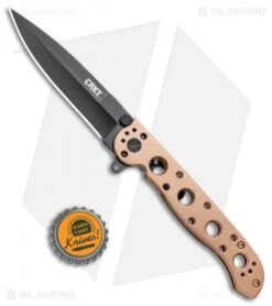 CRKT Carson M16-03BK Frame Lock Flipper Knife Stainless Steel (3.6" Black) -SOG Store CRKT Carson M16 03BK FL SS Black BHQ 119387 jr bottlecap