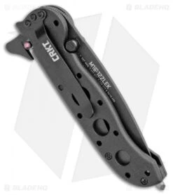 CRKT Carson M16-12ZLEK Tanto Flipper Knife Zytel (3" Black Serr) -SOG Store CRKT Carson M16 12ZLEK Tanto Zytel Black Serr BHQ 9882 jr side