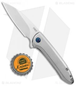 CRKT Delineation Spring Assisted Frame Lock Knife Stainless Steel (3" Satin) -SOG Store CRKT Delineation FL DP Flipper Satin BHQ 138948 jr bottlecap