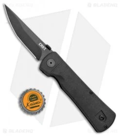 CRKT Folding Hissatsu Spring Assisted Knife (3.875" Black) 2903 -SOG Store CRKT Folding Hissatsu SA Black 2903 BHQ 1948 jr bottlecap