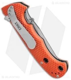 CRKT Hammond Cruiser LAWKS Liner Lock Knife Orange (3.75" Satin Serr) 7914OR -SOG Store CRKT Hammond Cruiser Orange Serr CR7914OR BHQ 87149 jr side 2