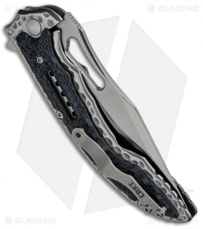 CRKT Ikoma Fossil Frame Lock Knife Black G-10 (3.96" Satin) 5473 3 CRKT Ikoma Fossil Frame Lock Knife Black G-10 (3.96" Satin) 5473 - Image 3