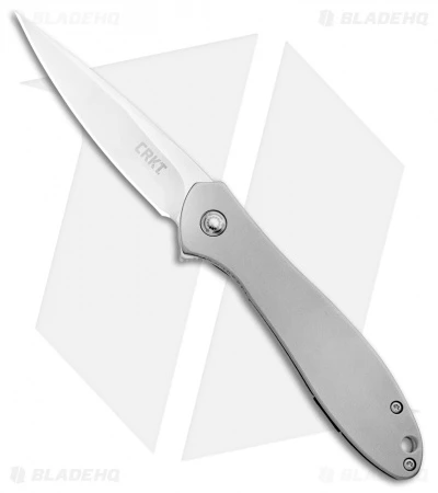 CRKT Ken Onion Large Eros Stainless Steel Frame Lock Knife (2.84" Satin) K456XXP 1 CRKT Ken Onion Large Eros Stainless Steel Frame Lock Knife (2.84" Satin) K456XXP
