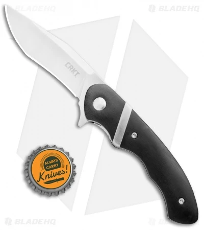 CRKT Philip Booth Snarky Recurve Liner Lock Flipper Knife (3.25" Satin) 7280 4 CRKT Philip Booth Snarky Recurve Liner Lock Flipper Knife (3.25" Satin) 7280 - Image 4