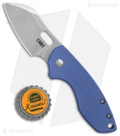 CRKT Pilar Frame Lock Knife Blue G-10 (2.4" Satin) 5311GB 12 CRKT Pilar Frame Lock Knife Blue G-10 (2.4" Satin) 5311GB -SOG Store CRKT Pilar Blue G10 satin BHQ 84146 er bottlecap