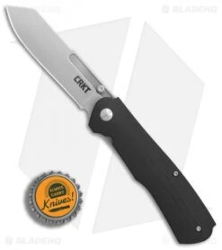 CRKT Radic Spring Assisted Knife Black G-10 (3.3" Satin) 6040 -SOG Store CRKT Radic Black G10 satin BHQ 76682 er bottlecap