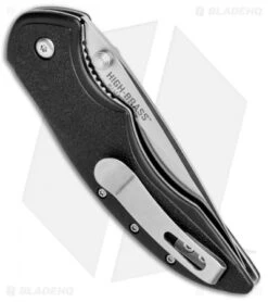 CRKT Ruger Knives High-Brass Spring Assisted Knife Black (3.2" Satin Serr) R2601 6 CRKT Ruger Knives High-Brass Spring Assisted Knife Black (3.2" Satin Serr) R2601 -SOG Store CRKT Ruger High Brass SA Black Satin Serr R2602 BHQ 76861 jr side