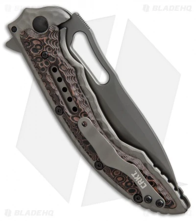 CRKT Ikoma Fossil Frame Lock Knife (3.96" Gray Serr) 5471K 2 CRKT Ikoma Fossil Frame Lock Knife (3.96" Gray Serr) 5471K - Image 2
