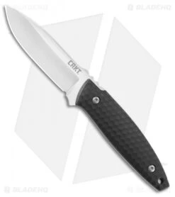 CRKT Lucas Burnley Aux Fixed Blade Knife Black (3.5" Satin) 1200