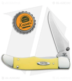 Case Kickstart Mid-Folding Hunter Assisted Knife Yellow (31265AC CV) 30117 -SOG Store Case Kickstart Mid Folding Hunter Assisted Yellow SW BHQ 122439 jr bottlecap