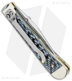 Case Kickstart TrapperLock Assisted Knife Black/White Carbon Fiber (6154AC SS) -SOG Store Case Kickstart TrapperLock Assisted Synthetic White Jig Bone SS 38921 BHQ 94955 jr side