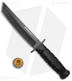 Cold Steel Leatherneck Tanto Fixed Blade Knife (7" Black Powdercoat D2) 39LSFCT -SOG Store Cold Steel Leatherneck Tanto Black Powdercoat 39LSFCT BHQ 52032 jr bottlecap