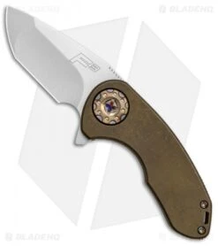 Curtiss Custom F3 Compact Frame Lock Bronze Ti W/ Heat Ano Hardware (2.5" SW)