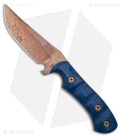 Dawson Knives Copper Canyon Fixed Knife Blue/Black (4.25" AZ Copper MagnaCut)