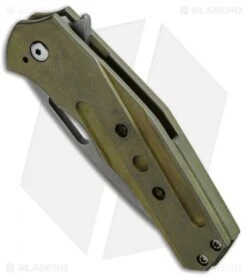 SOG Store -SOG Store Doc Shiffer Bulletproof V2 Green Ti Grooves SW BHQ 52086 jr spine