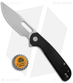 Liong Mah Eutektik Trinity Liner Lock Knife Black G-10 (3.6" SW 14C28N) -SOG Store Eutektik Trinity LL Black G 10 SW BHQ 176196 jr bottlecap