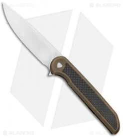 Ferrum Forge Exec Frame Lock Knife Bronze Ti/Carbon Fiber (3.5" Satin) EXCF-BR