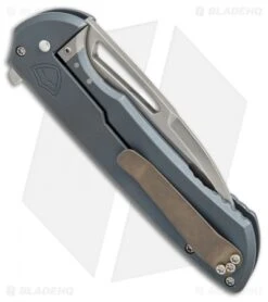 Ferrum Forge Les George Masterblaster Flipper Knife Slab Blue Ti (3.6" SW) 5 Ferrum Forge Les George Masterblaster Flipper Knife Slab Blue Ti (3.6" SW) -SOG Store Ferrum Forge Les George Masterblaster slab blue ti sw BHQ 51503 er side