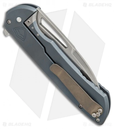 Ferrum Forge Les George Masterblaster Flipper Knife Slab Blue Ti (3.6" SW) 3 Ferrum Forge Les George Masterblaster Flipper Knife Slab Blue Ti (3.6" SW) - Image 3
