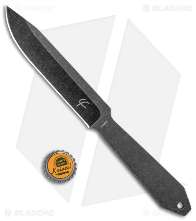 Fred Perrin Le Lancer Fixed Blade Knife (5.75" Black Stonewash) 4 Fred Perrin Le Lancer Fixed Blade Knife (5.75" Black Stonewash) - Image 4