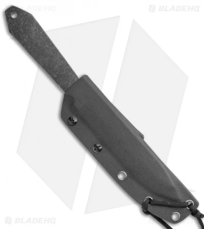 Fred Perrin Le Lancer Fixed Blade Knife (5.75" Black Stonewash) 3 Fred Perrin Le Lancer Fixed Blade Knife (5.75" Black Stonewash) - Image 3