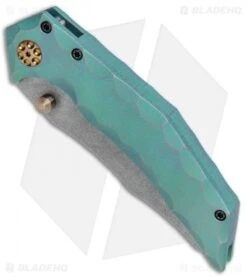 Gavko Custom Snubnose Frame Lock Green Ti (3.6" Acid Stonewash) -SOG Store Gavko Custom Snubnose FL Green Thrasher Acid SW BHQ 77352 jr spine