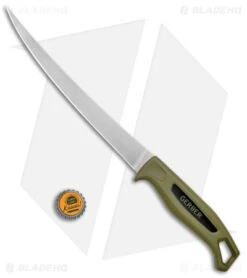 Gerber Ceviche Fillet Fixed Blade Knife Green Polymer (9" Stonewash) -SOG Store Gerber Ceviche Fillet Fixed Blade 9in Green SW BHQ 145774 jr bottlecap