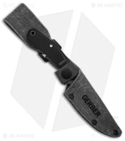 Gerber Downwind Caper Fixed Blade Knife Black (3.25" Satin) 6 Gerber Downwind Caper Fixed Blade Knife Black (3.25" Satin) -SOG Store Gerber Downwind FB DP PE Black Gray BHQ 146350 td sheath