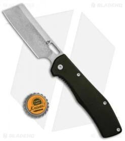Gerber FlatIron Cleaver Frame Lock Knife Dark Gray Aluminum (3.5" Stonewash) -SOG Store Gerber FlatIron Cleaver FL Black Aluminum SW 30 001494 BHQ 81134 jr bottlecap