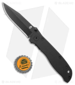 Gerber Harsey Air Ranger Liner Lock Knife Black G-10 (3.3" Black) 31-002950 -SOG Store Gerber Harsey Air Ranger LL Black G 10 Black BHQ 26864 jr bottlecap