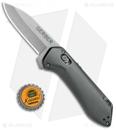 Gerber Highbrow Compact A/O Spring Assisted Knife Gray (2.8" Stonewash) 4 Gerber Highbrow Compact A/O Spring Assisted Knife Gray (2.8" Stonewash) - Image 4