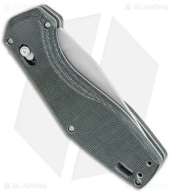 Gerber Hyperflip Assisted Opening Knife Olive Green Micarta (3.4" PVD) 30-001853 -SOG Store Gerber Hyperflip Assisted Opening Olive Green Micarta Black BHQ 120841 jr side