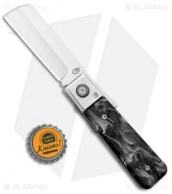 Gerber Jukebox Front Flipper Liner Lock Knife Black Marble (2.75" Satin) -SOG Store Gerber Jukebox FF LL Black Acrylic Satin 30 001695 BHQ 94210 jr bottlecap