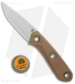 Gerber Principle Fixed Blade Knife Brown Rubber (3" Stonewash 420HC) 30-001657 -SOG Store Gerber Principle Brown Rubber SW 30 001657 BHQ 105505 jr bottlecap
