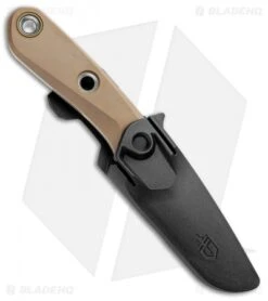 Gerber Principle Fixed Blade Knife Brown Rubber (3" Stonewash 420HC) 30-001657 -SOG Store Gerber Principle Brown Rubber SW 30 001657 BHQ 105505 jr sheath