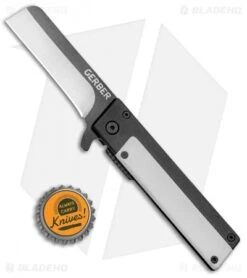Gerber Quadrant Flipper Frame Lock Knife White G-10 (Two-Tone) -SOG Store Gerber Quadrant Flipper FL White G 10 TT BHQ 94209 jr bottlecap