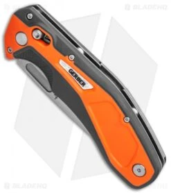 Gerber Randy Newberg DTS Pivot Lock Knife Gray/Orange Rubber (3.8" SW) -SOG Store Gerber Randy Newberg DTS Gray Orange Rubber 30 001761 BHQ 105530 jr spine
